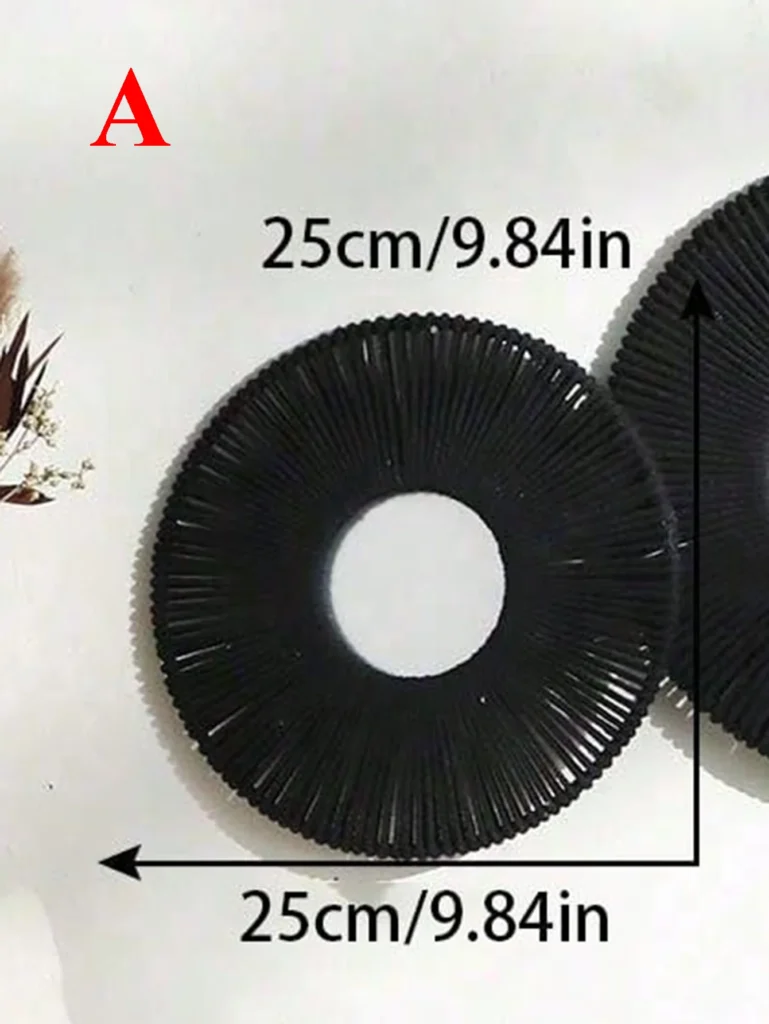 pendentif noir rond